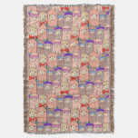 Trendy Dressed Llama Pattern Throw Blanket