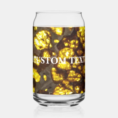 Trendy drink can glass with custom photo print
