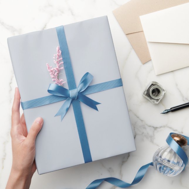 Trendy Dusty Bluish Gray - Wrapping Paper Roll (Gifting)