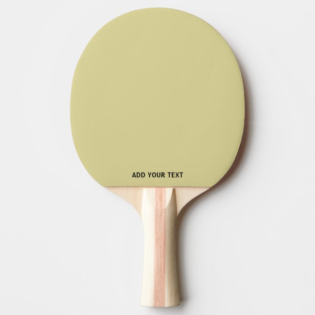 Trendy Earthy Yellow - Custom Ping Pong Paddle (Front)
