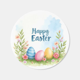 Trendy Easter Eggs Beautiful Collection Classic Round Sticker