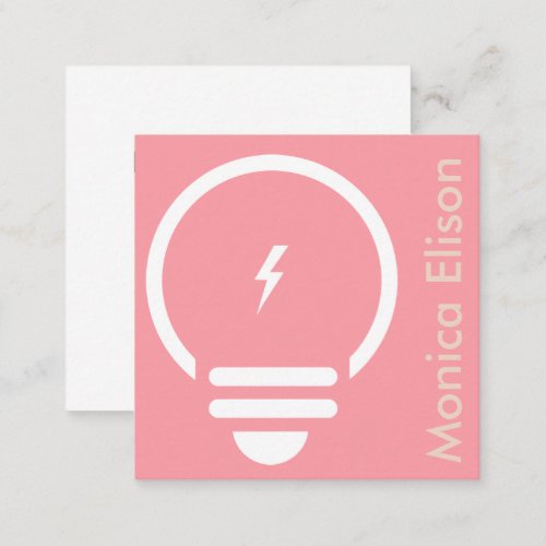 trendy electric electrician business card