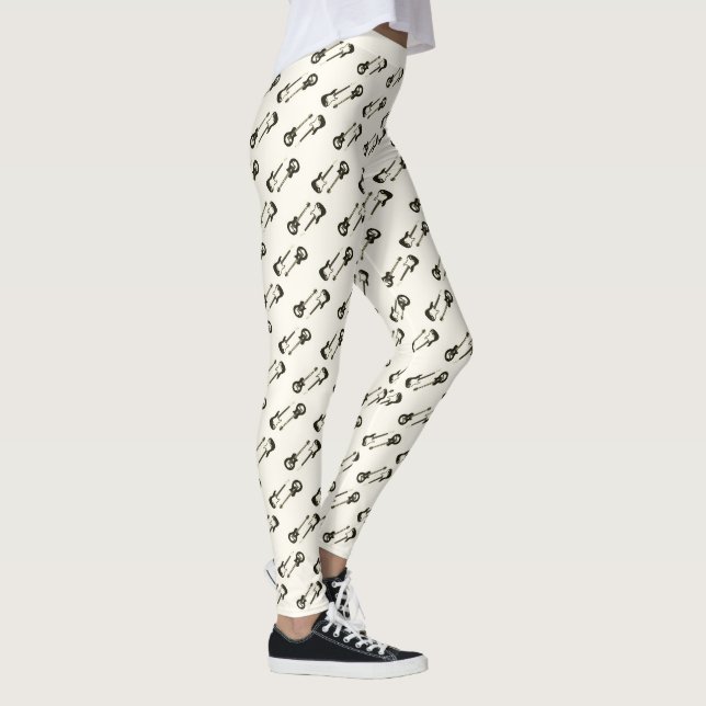 Trendy Electric Guitar Music Instrument Leggings (Right)