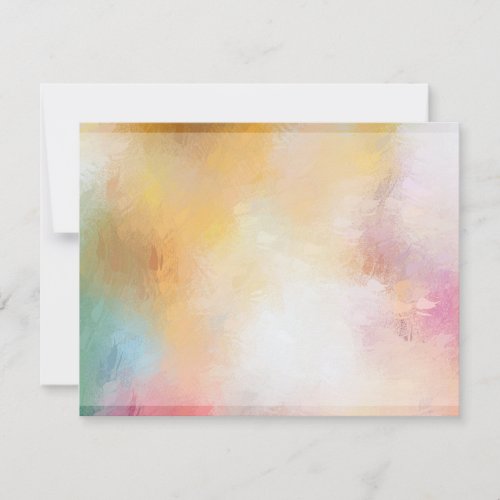 Trendy Elegant Abstract Artwork Colorful Modern Note Card
