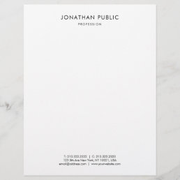 Trendy Elegant Black White Simple Design Template Letterhead
