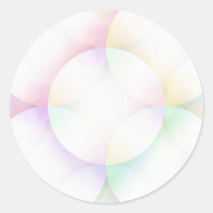 Trendy Elegant Blank Template Modern Watercolor Classic Round Sticker