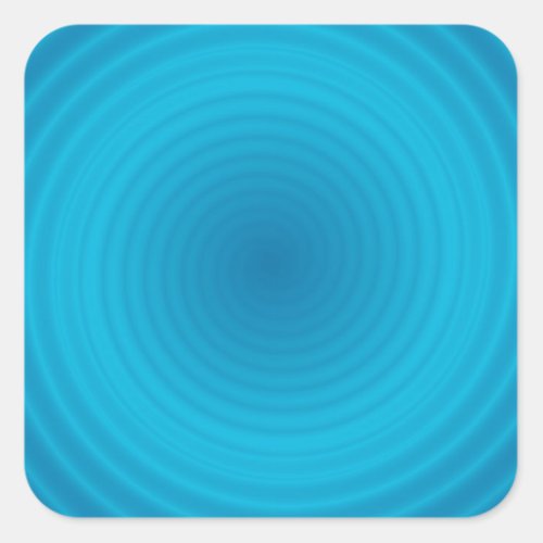 Trendy Elegant Blue Color Blank Template Custom Square Sticker