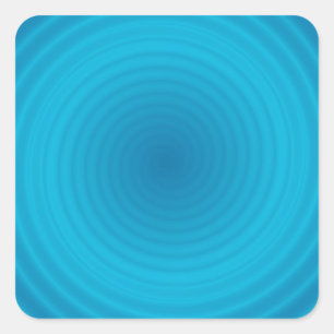 Trendy Elegant Blue Color Blank Template Custom Square Sticker