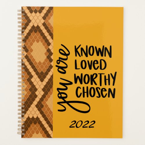 Trendy Elegant Brown Motivational Inspirational  Planner