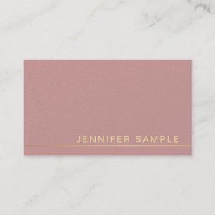 Trendy Elegant Color Modern Minimalistic Luxury Business Card