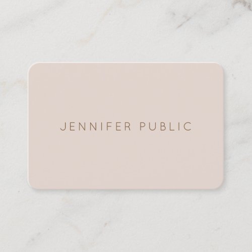 Trendy Elegant Color Professional Simple Template Business Card