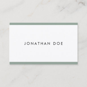 Trendy Elegant Design Professional Plain Smooth Business Card
