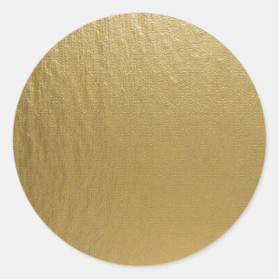 Trendy Elegant Glamour Faux Gold Classic Round St Classic Round Sticker