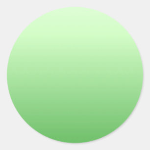 Trendy Elegant Green Color Blank Template Classic Round Sticker