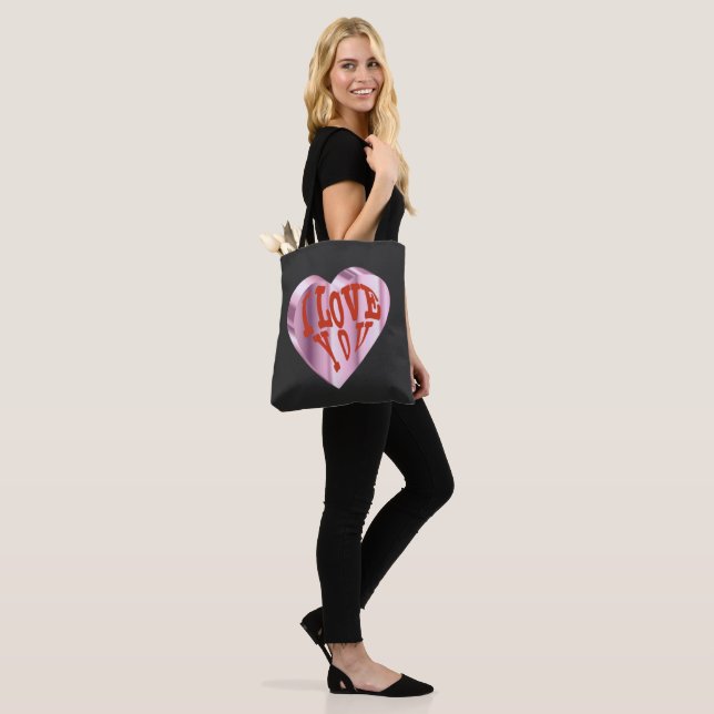 Trendy  Elegant Heart Tote Bag (On Model)