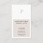 Trendy Elegant Minimalistic Design Monogram Plain Business Card<br><div class="desc">Trendy Elegant Minimalistic Design Monogram Plain Business Card. Perfect for Real Estate Agents,  Accountants,  Realtors,  Brokers,  Attorneys,  Lawyers,  Doctors,  Corporate Professionals,  Stylists,  Architects,  Engineers,  Directors,  Managers,  Consultants,  Designers,  Teachers,  Musicians,  all professions.</div>