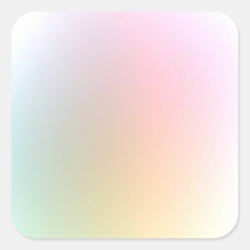 Trendy Elegant Modern Colorful Blank Template Square Sticker