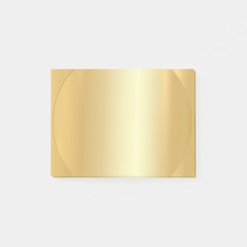 Trendy Elegant Modern Gold Look Blank Template Post_it Notes