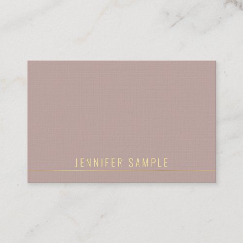 Trendy Elegant Modern Gold Template Professional Business Card