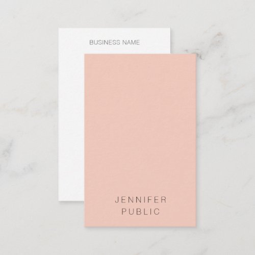 Trendy Elegant Modern Minimalist Vertical Template Business Card