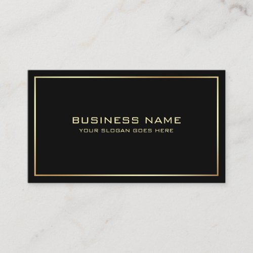 Trendy Elegant Modern Template Black And Gold Business Card