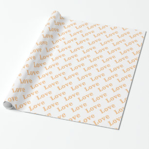 Trendy Elegant Modern Valentine Love Heart Wrapping Paper