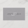 Trendy Elegant Monogram Minimalist Plain Luxury Business Card