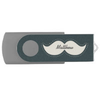 Trendy Elegant Mustache Personalised
