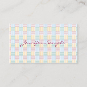 Trendy Elegant Pastel Colors Modern Simple Design Business Card