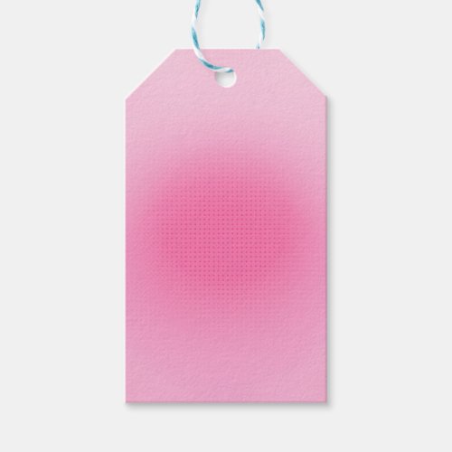 Trendy Elegant Pink Color Custom Blank Template Gift Tags