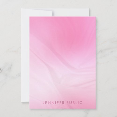 Trendy Elegant Pink Modern Template Rectangle