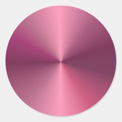 Trendy Elegant Pink Purple Color Blank Template Classic Round Sticker