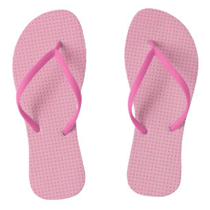 Trendy Elegant Pink Red Color Modern Template Flip Flops