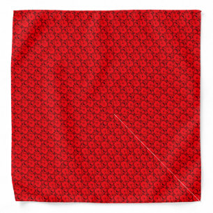 Trendy Elegant Red Roses Template Nature Flowers Bandana