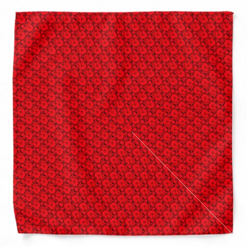 Trendy Elegant Red Roses Template Nature Flowers Bandana