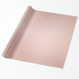 Trendy Elegant Rose Gold Template Glossy Gift Wrapping Paper