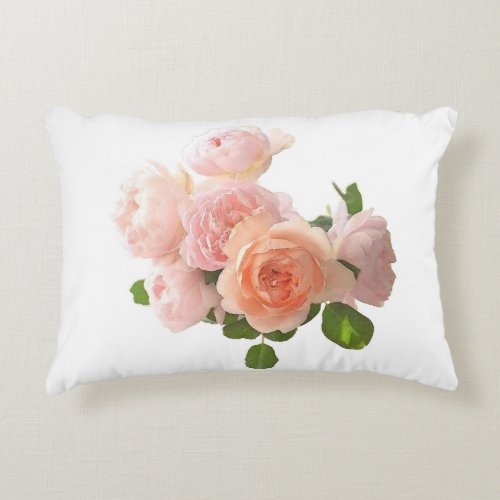 Trendy Elegant Roses Design Modern Template Accent Pillow
