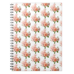 Trendy Elegant Roses Design Modern Template Notebook