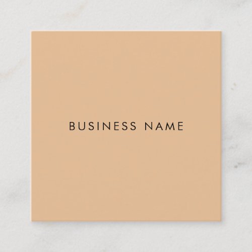 Trendy Elegant Simple Modern Company Firm Template Square Business Card
