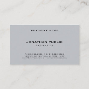 Trendy Elegant Simple Template Professional Modern Business Card
