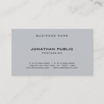 Trendy Elegant Simple Template Professional Modern Business Card by art_grande at Zazzle