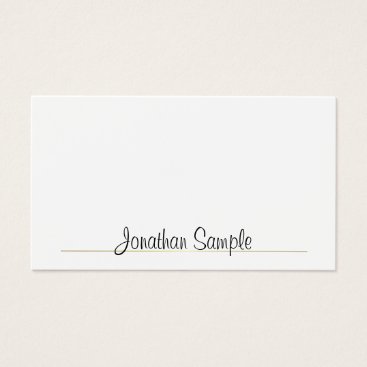 Trendy Elegant Sleek Design Gold Plain Deluxe Business Card Trendy Elegant Sleek Design Gold Plain Deluxe Business Card