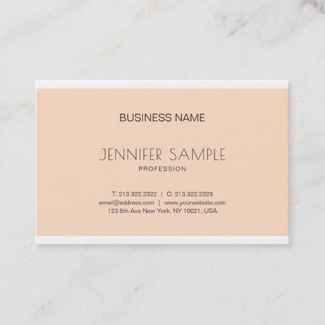 Trendy Elegant Sleek Graphic Design Modern Luxury Business Card (Front)