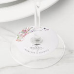 Trendy Elegant Wildflower Floral Wedding Wine Glass Tag<br><div class="desc">Make your wedding even more special with these Trendy Elegant Wildflower Floral Watercolor Wedding Wine Glass Tags! Featuring a casual, beautiful arrangement of lilac lavender, blush pink, yellow and blue wildflowers and botanical greenery for a truly stunning look. Whether you are planning an outdoor garden ceremony or an indoor wedding...</div>