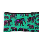Trendy Elephants with flowers anchors hearts