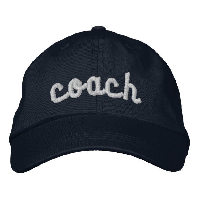 Trendy Embroidered Coach Hat for Women (Front)
