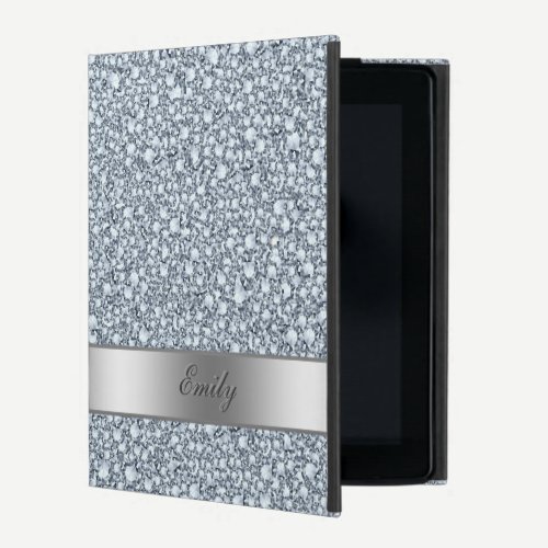 Trendy Encrusted Diamonds Glitter Pattern iPad Cover