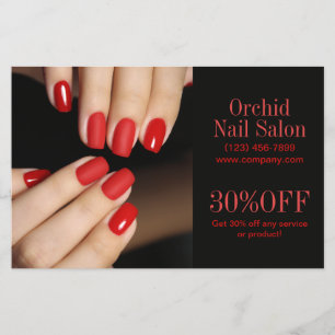 Trendy Esthetician SPA Nail Salon Price Lists Flyer