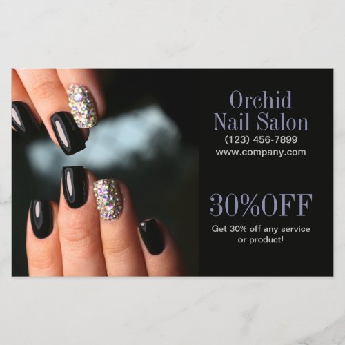 Trendy Esthetician SPA Nail Salon Price Lists Flyer