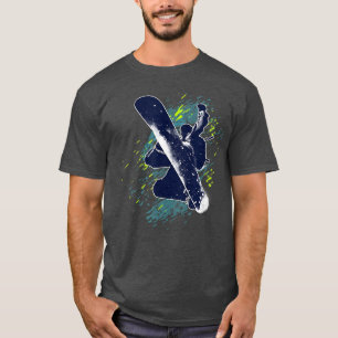 Trendy Etreme Sports Winter Snowboard Poster T-Shirt